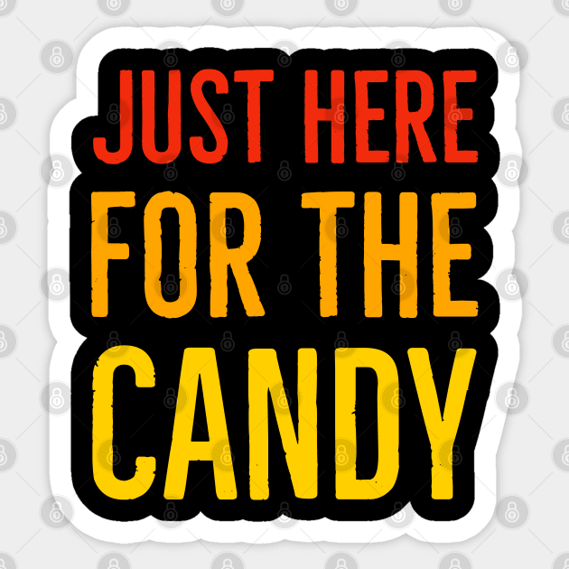 Just Here For The Candy Sticker by Suzhi Q